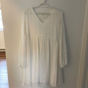 White flowy babydoll dress